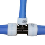 Apollo EPXPAT343412 Pipe Tee, 3/4 x 3/4 x 1/2 in, Barb, PEX-A, Polyphenylsulfone, Black, 200 psi Pressure