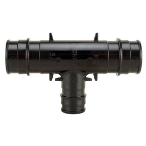 Apollo EPXPAT343412 Pipe Tee, 3/4 x 3/4 x 1/2 in, Barb, PEX-A, Polyphenylsulfone, Black, 200 psi Pressure