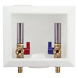 Apollo EPXBOXWMWH Washing Machine Outlet Box with Water Hammer Arrestors, 1/2 x 3/4 in Connection, Brass