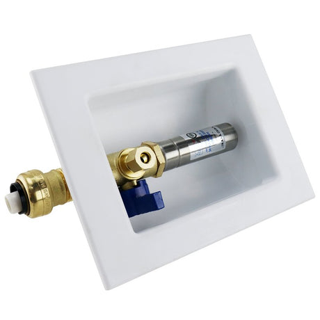 Apollo Valves Valves Tectite FSBBOXIMWH Outlet Box with Water Hammer Arrestor, 1/2 x 1/4 in Connection, Brass