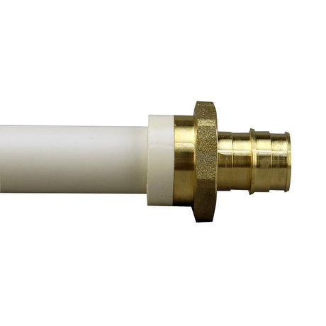 Apollo EPXCPVC12 Straight Adapter, 1/2 in, Slip x PEX, PEX-A, Brass, 180 psi Pressure