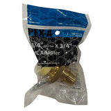 Apollo EPXPVC34 Straight Adapter, 3/4 in, PEX x PVC, PEX-A, Brass, SCH 40 Schedule, 200 psi Pressure