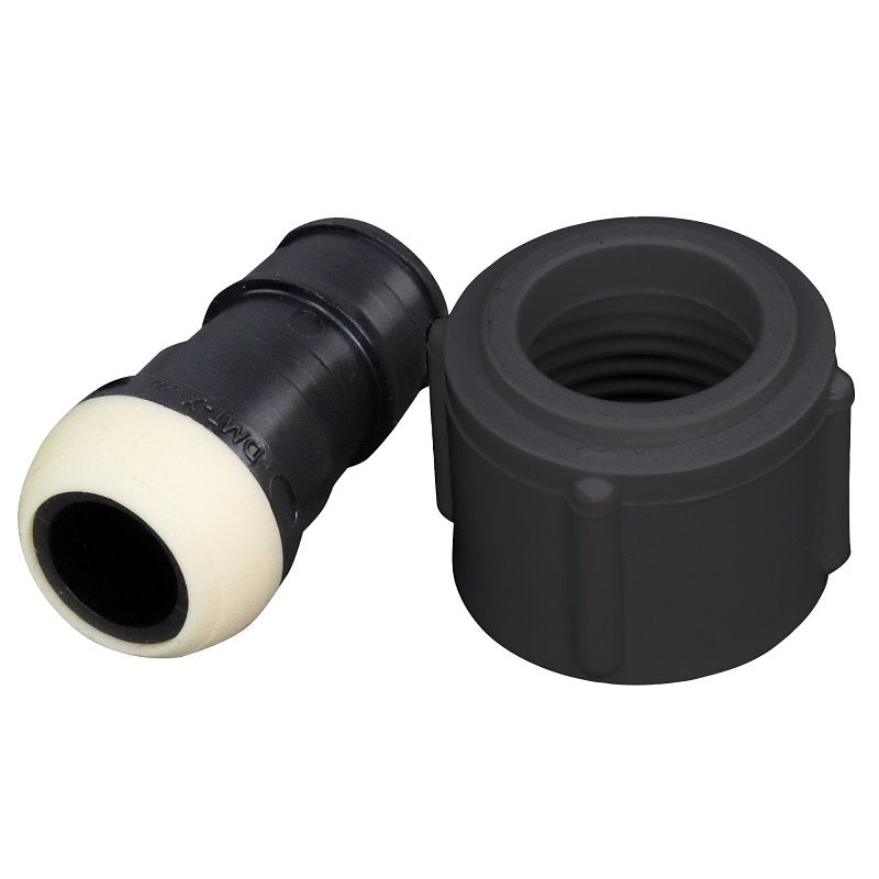 Apollo EPXPAF12S5PK Swivel Adapter, 1/2 in, PEX x FPT, PEX-A, Poly Alloy, 200 psi Pressure