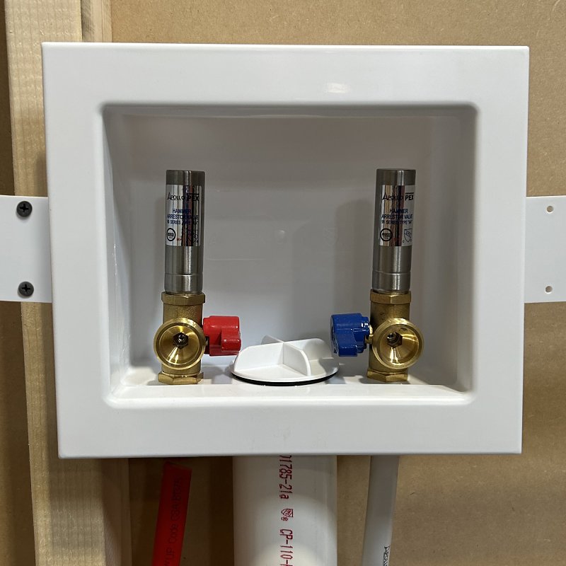 Apollo Valves Tectite FSBBOXWMWH Outlet Box, 1/2 x 1/4 in Connection, Brass