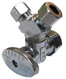 Plumb Pak PP2903VLF Stop Valve, 5/8 x 3/8 in Connection, Compression