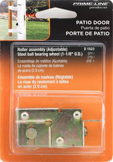Prime-Line D 1523 Roller Assembly, 2-1/4 in L x 3/4 in W x 1-1/4 in H Dimensions, 1-1/8 in Dia Roller, 5/16 in W Roller