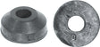 Danco 35091B Beveled Faucet Washer, #0, 17/32 in Dia, Rubber, Pack of 5