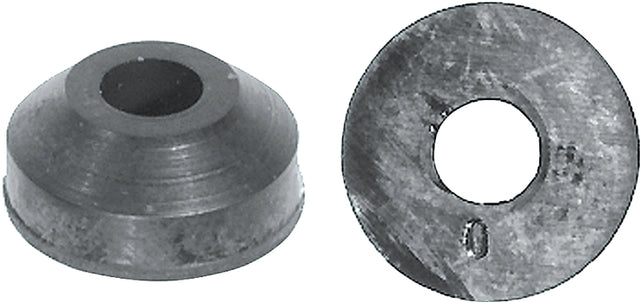 Danco 35091B Beveled Faucet Washer, #0, 17/32 in Dia, Rubber, Pack of 5