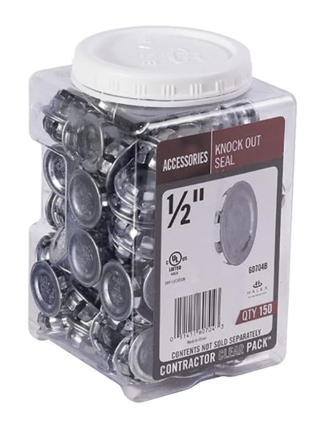 Halex 60704B Knockout Seal, 1/2 in, 150/PK