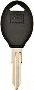Hy-Ko 12005DA31 Automotive Key Blank, Brass/Plastic, Nickel, For: Nissan Vehicle Locks, Pack of 5