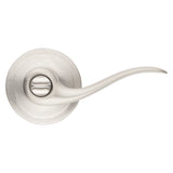 Kwikset Signature Series 740TNL 15SMTRCAL/R Entry Lever, Satin Nickel, Full Lip Round Corner Strike, 2-1/4 in Strike