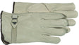 Boss B81202-XL Gloves, XL, Keystone Thumb, Slip-On Cuff, Cowhide Leather, Natural