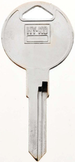 Hy-Ko 11010V37 Automotive Key Blank, Brass, Nickel, For: Volkswagen Vehicle Locks, Pack of 10