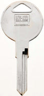Hy-Ko 11010V37 Automotive Key Blank, Brass, Nickel, For: Volkswagen Vehicle Locks, Pack of 10