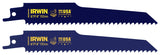 Irwin 2018872 Reciprocating Saw Blade, 0.865 in W, 6 in L, 6 TPI, HSS Cutting Edge