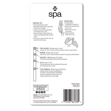 HTH Spa Solid Test Strips 25 ct, Pack of 5