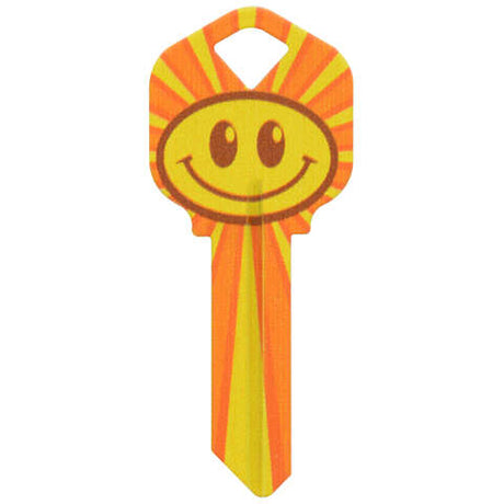 HILLMAN Wackey Smiley Face House/Office Universal Key Blank KW1 Single, Pack of 6