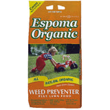 Espoma Organic Weed Preventer Lawn Food For All Grasses 1250 sq ft