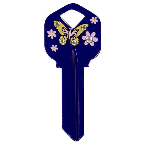 HILLMAN DIVA Butterfly House/Office Universal Key Blank KW1 Single, Pack of 6