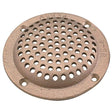 5" Round Bronze Strainer for 2" T-Hulls