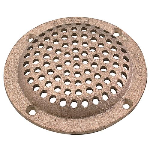 3-1/2" Round Bronze Strainer for 1" T-Hulls
