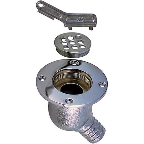 Perko Chrome Cockpit Scupper, 1-1/2"