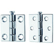 2-1/2 x 2 Rem Pin Hinges, 6 Hole #8 Fastener, 1 pr.