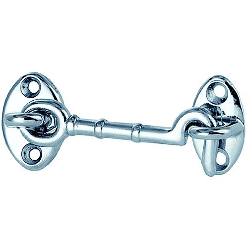 4" Chrome Plated Bronze Door Hook