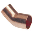 Nibco W01418C Street Elbow, 1-1/4 in, FTG x Sweat, 45 deg Angle, Copper, 439 psi Pressure