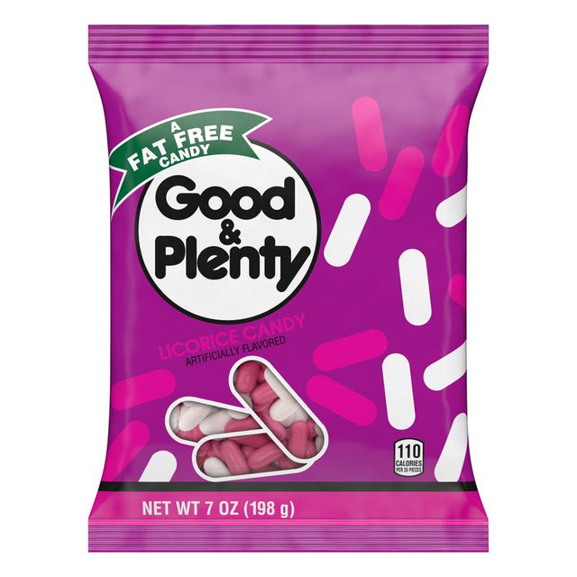 Good & Plenty Licorice Candy 7 oz, Pack of 12