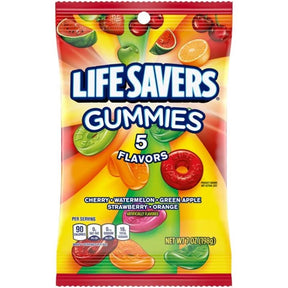 Life Savers Assorted Gummi Candy 7 oz, Pack of 12
