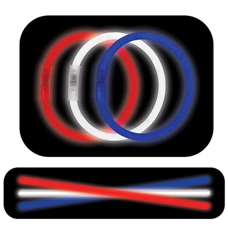 Magic Seasons Patriotic Glow Sticks, Pack of 24