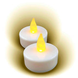 Magic Seasons White No Scent LED Flameless Tea Lights, Pack of 24