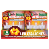 Magic Seasons White No Scent LED Flameless Tea Lights, Pack of 12