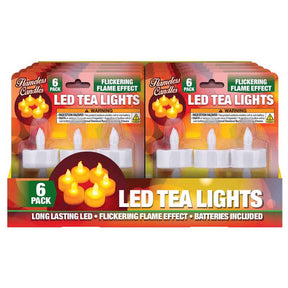 Magic Seasons White No Scent LED Flameless Tea Lights, Pack of 12