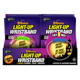 Magic Seasons Fun Flashers LED Halloween Light-Up Wristband 1 pk, Pack of 24