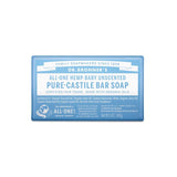 Dr. Bronner's Organic Unscented Scent Pure-Castile Baby Bar Soap 5 oz, Pack of 12