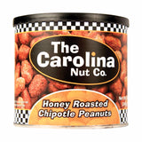 Carolina Nut Co. Honey Roasted Chipotle Peanuts 12 oz Can, Pack of 6