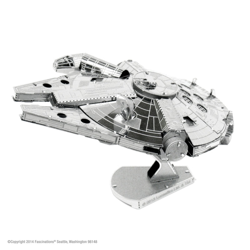 Fascinations Metal Earth Star Wars Millenium Falcon 3D Model Silver