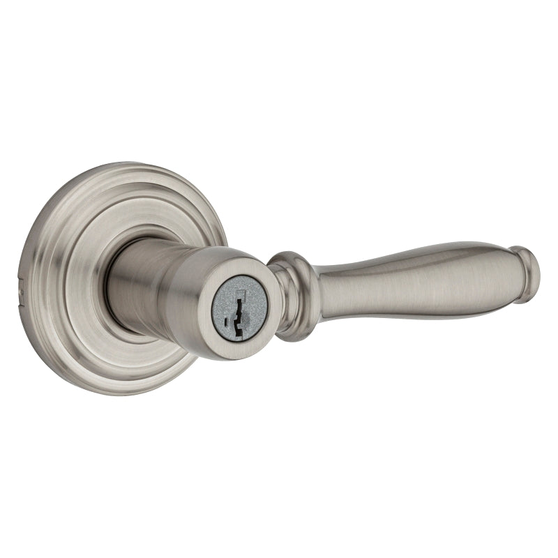 Kwikset Signature Series 740ADL 15 SMT Entry Lever, Thumbturn Lock, Satin Nickel, Knob Handle, Metal, Residential