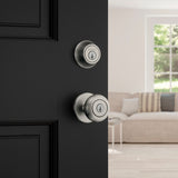 Kwikset 96900-424 Entry Knob and Single Cylinder Deadbolt, Knob Handle, Classic, Colonial, Traditional Design, Yes