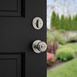 Kwikset 96900-424 Entry Knob and Single Cylinder Deadbolt, Knob Handle, Classic, Colonial, Traditional Design, Yes