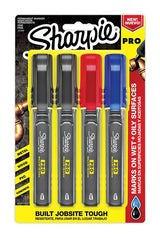Sharpie PRO Assorted Fine Tip Permanent Marker 4 pk, Pack of 6