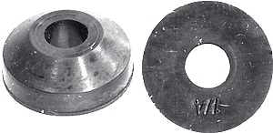 Danco 35092B Beveled Faucet Washer, 1/4 in, 9/16 in Dia, Rubber, Pack of 5