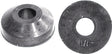 Danco 35092B Beveled Faucet Washer, 1/4 in, 9/16 in Dia, Rubber, Pack of 5