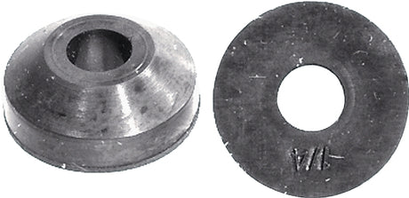 Danco 35092B Beveled Faucet Washer, 1/4 in, 9/16 in Dia, Rubber, Pack of 5