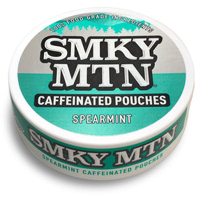 Smokey Mountain 03790 Caffeinated Pouch, Spearmint, 15 Count, Can, Pack of 10
