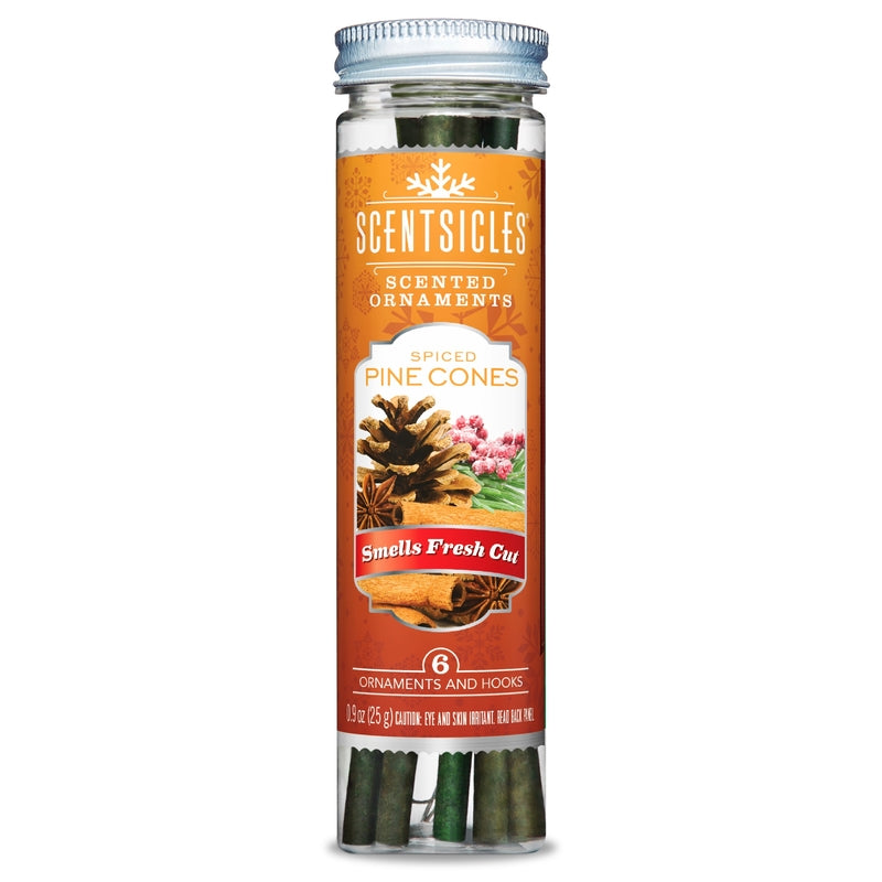 Scentsicles Green Spiced Pinecone Ornament, Pack of 12