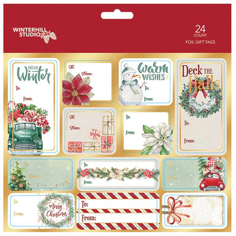 Paper Images Assorted Christmas Peel and Stick Gift Tags, Pack of 48