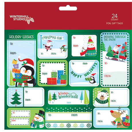 Paper Images Assorted Christmas Peel and Stick Gift Tags, Pack of 48